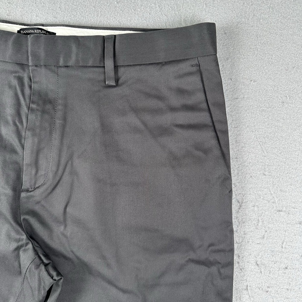 Banana Republic Mason Athletic Tapered Fit Rapid Movement Pants 35x30 Dark Gray - Picture 5 of 16